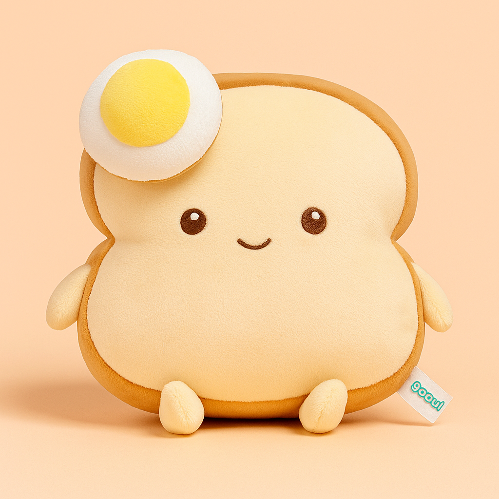 Egg Toastie Plushie Cushion