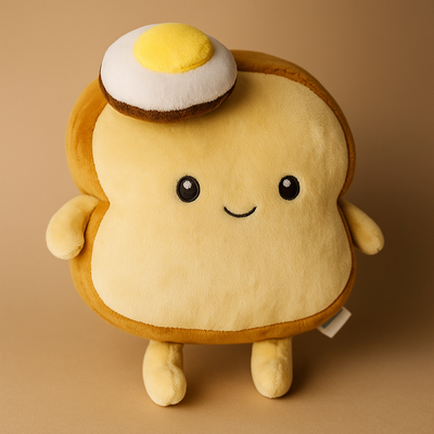 Egg Toastie Plushie Cushion