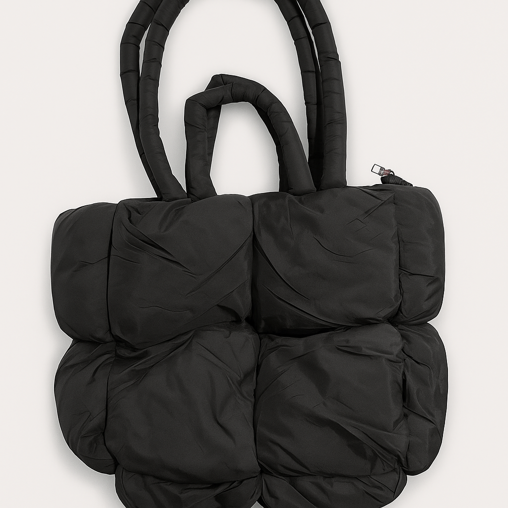 Puffed Tote bag - Black