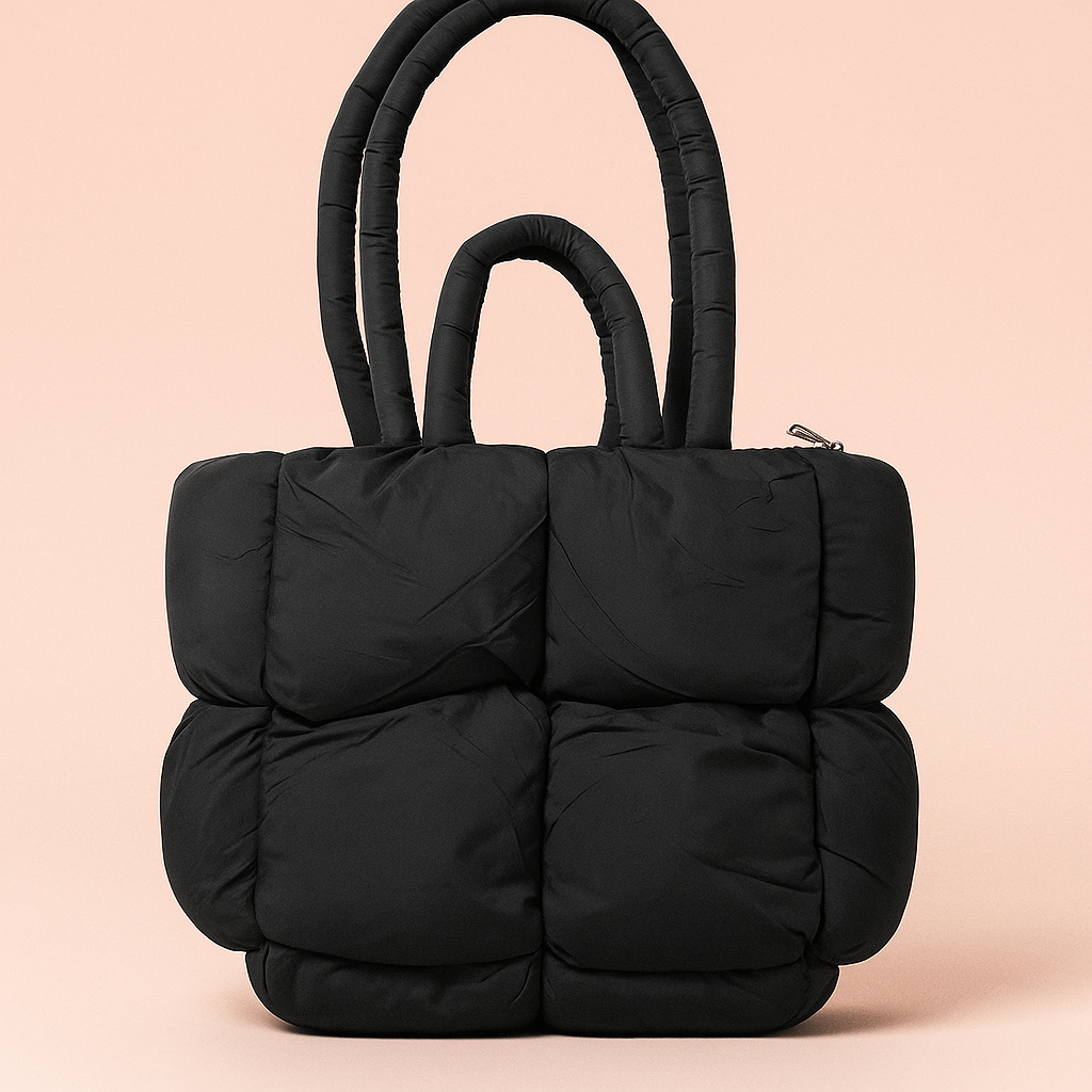 Puffed Tote bag - Black