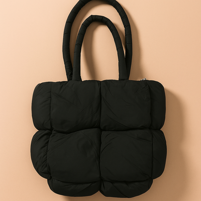 Puffed Tote bag - Black
