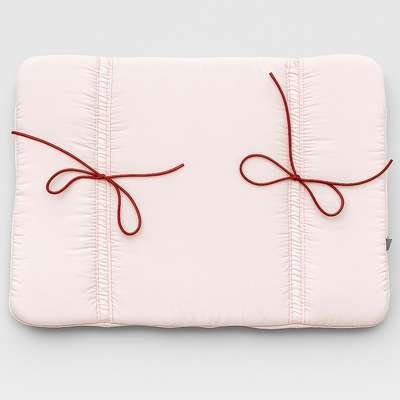 Pink Puffed Bow Laptop Sleeve