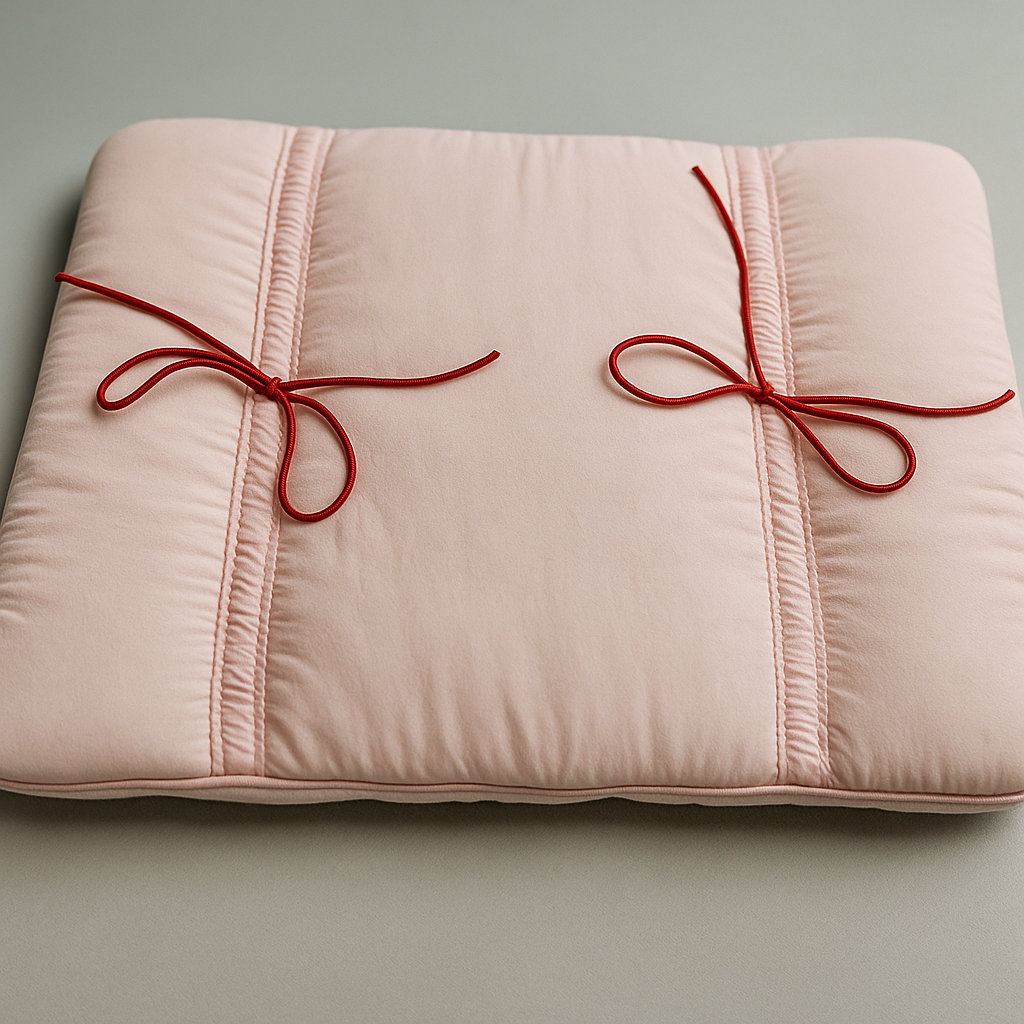 Pink Puffed Bow Laptop Sleeve