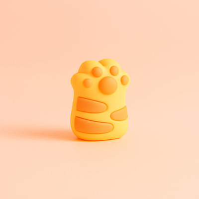 Cat Paw Sharpener - Yellow
