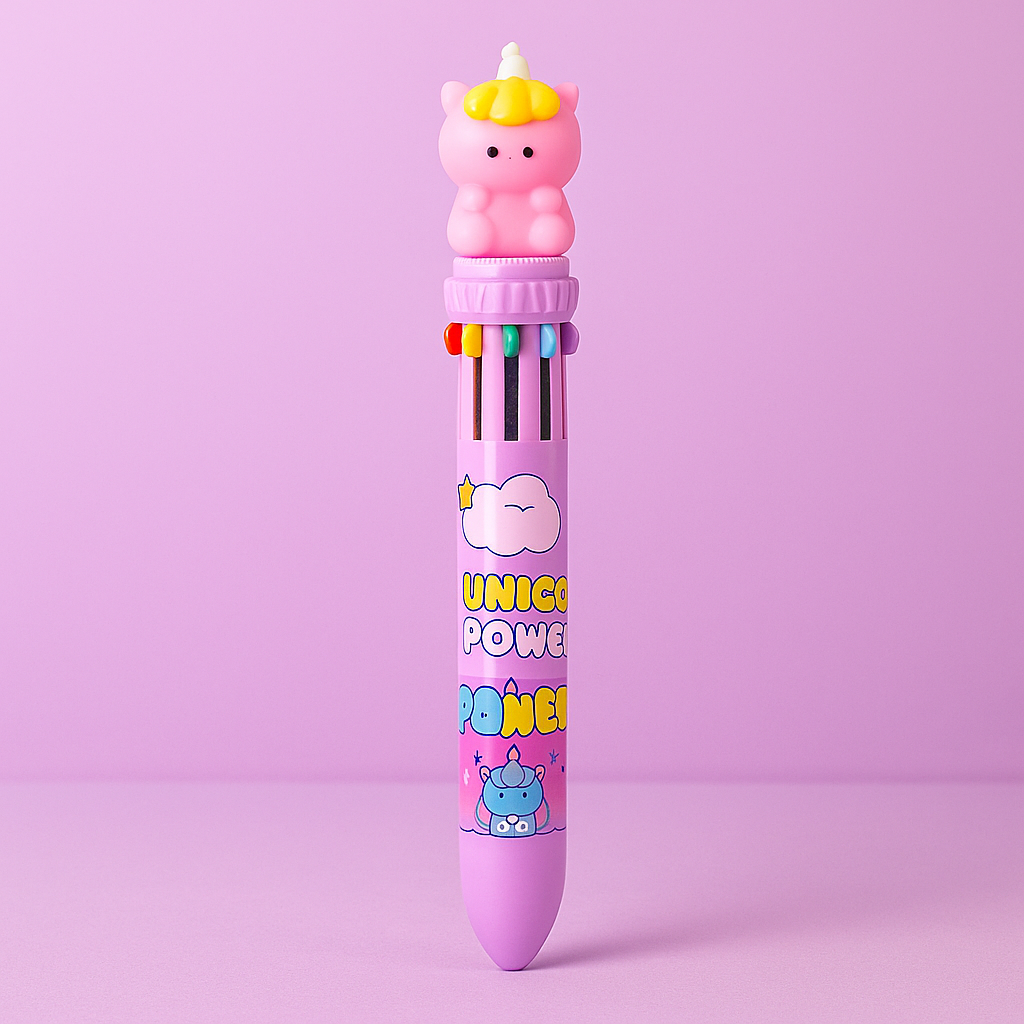 10 Color Ball Pen - Unicorn