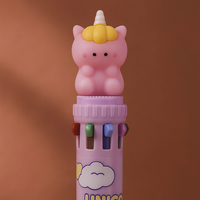 10 Color Ball Pen - Unicorn