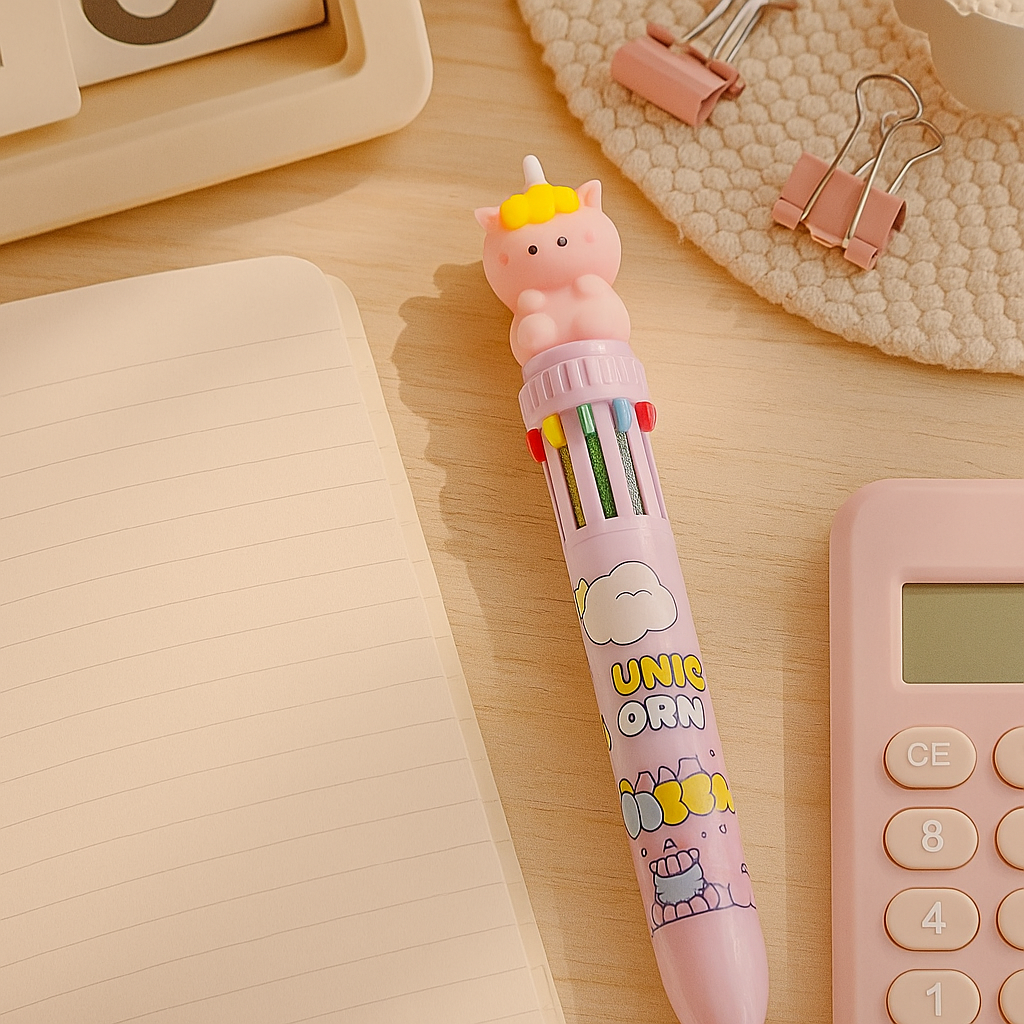 10 Color Ball Pen - Unicorn