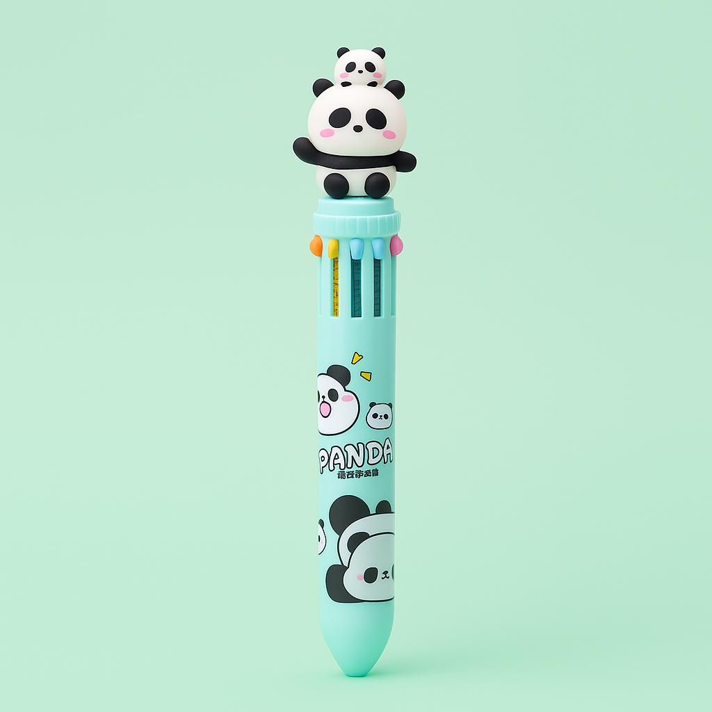 10 Color Ball Pen - Panda