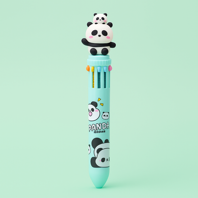 10 Color Ball Pen - Panda