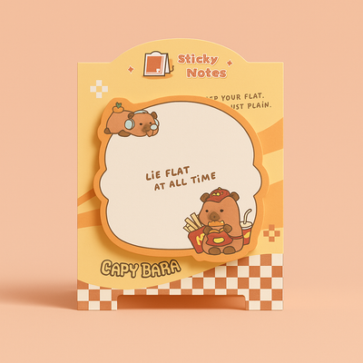 Capybara Sticky Notes - Burger
