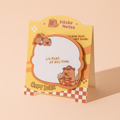 Capybara Sticky Notes - Burger