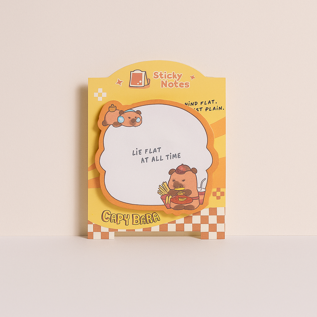 Capybara Sticky Notes - Burger