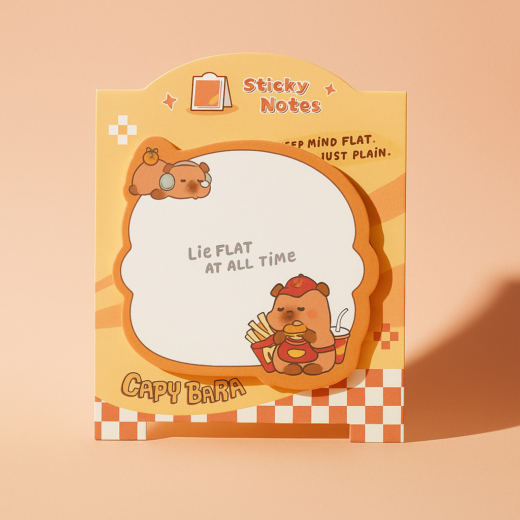 Capybara Sticky Notes - Burger