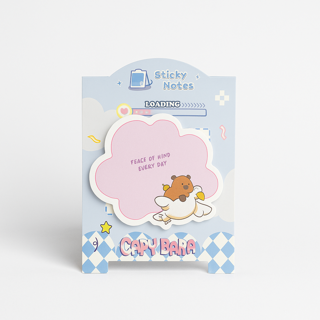 Capybara Sticky Notes - Cloud