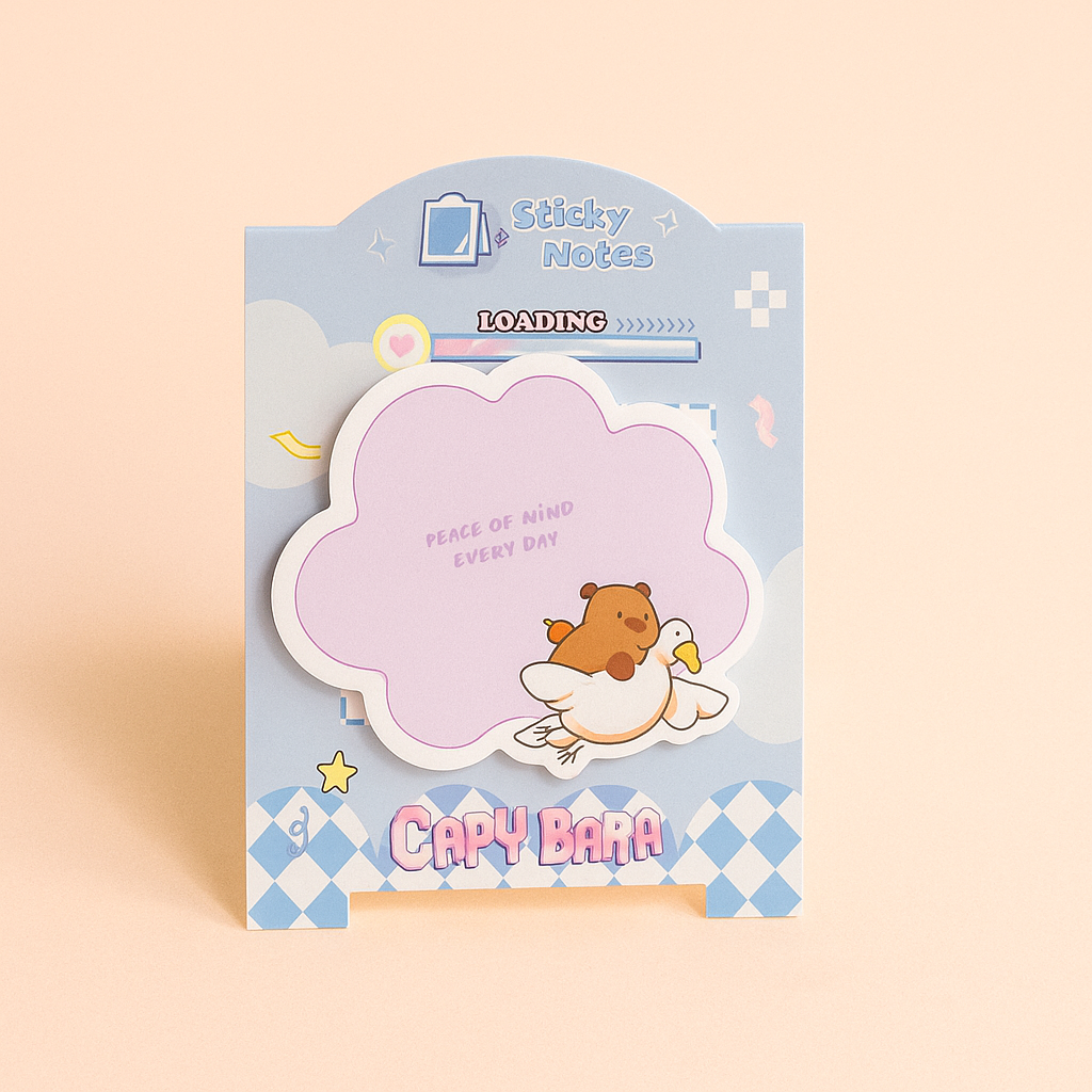 Capybara Sticky Notes - Cloud