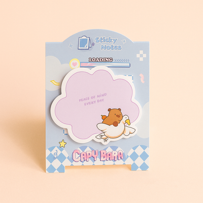 Capybara Sticky Notes - Cloud