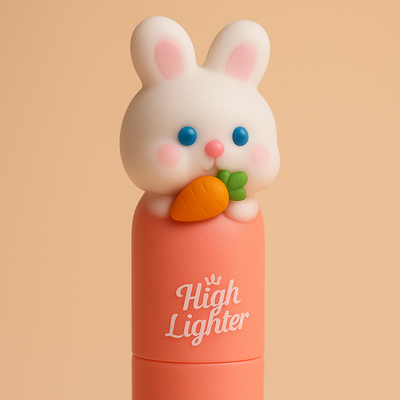 Set of 6 Kawaii Highlighters - Rabbit