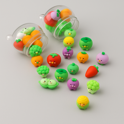 Fruit Shape Eraser Set