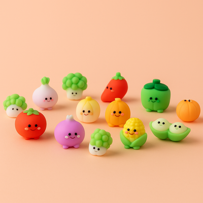 Fruit Shape Eraser Set