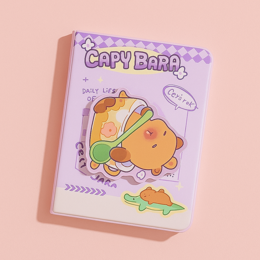Mystic Capybara Notebook - Bathing
