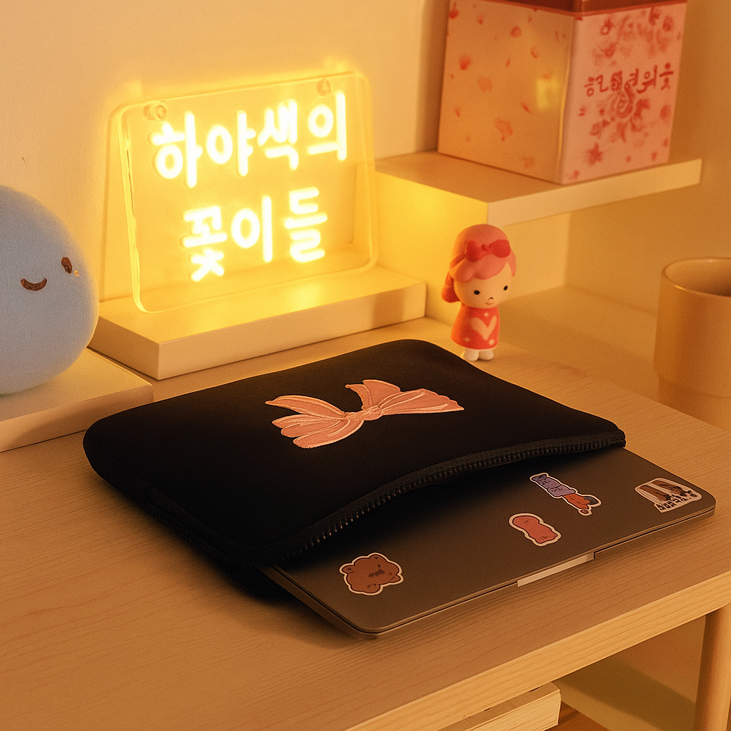 Bow laptop sleeve