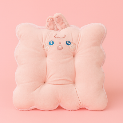 Pink Rabbit Plushie Cushion