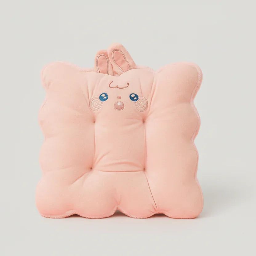 Pink Rabbit Plushie Cushion