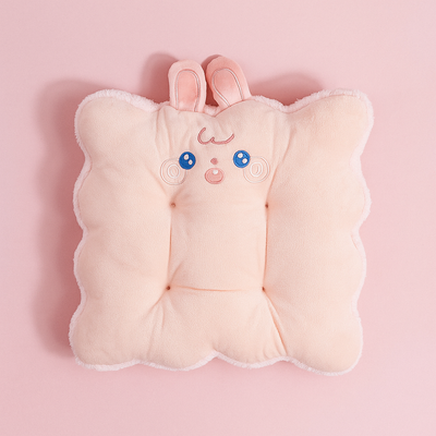 Pink Rabbit Plushie Cushion