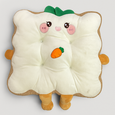 White Toastie Plushie Cushion