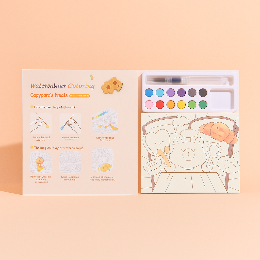 Capybara Coloring Book