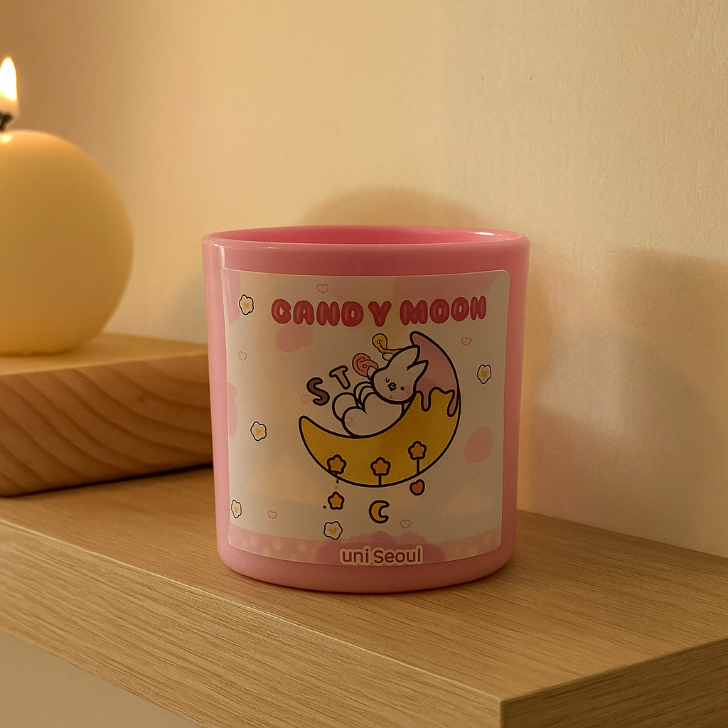 Candy Moon Candle