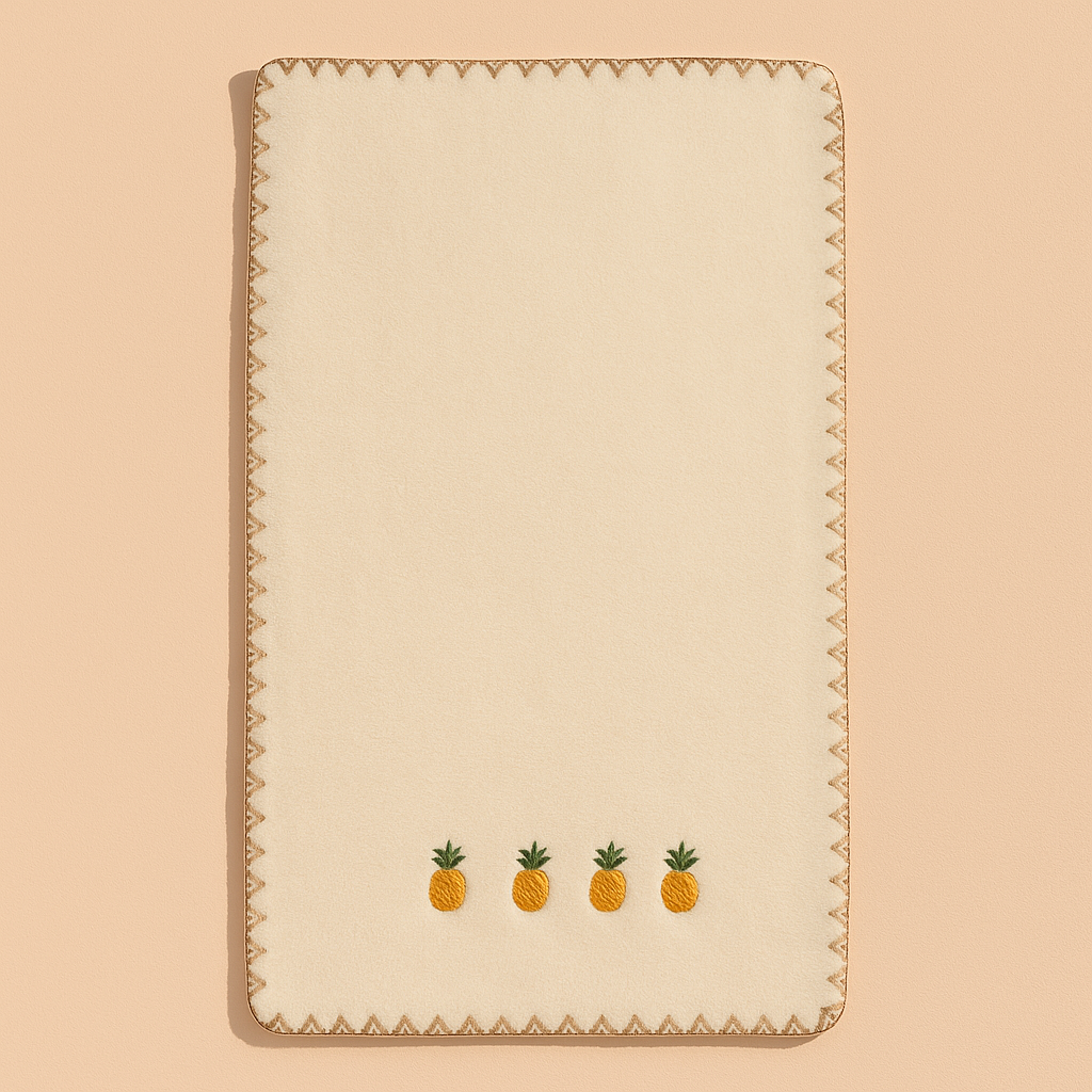 White Pineapple Towel