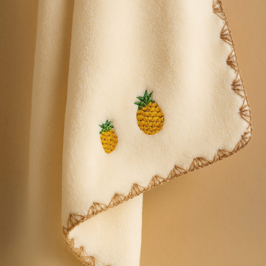 White Pineapple Towel