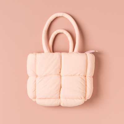 Puffed Tote Bag pink