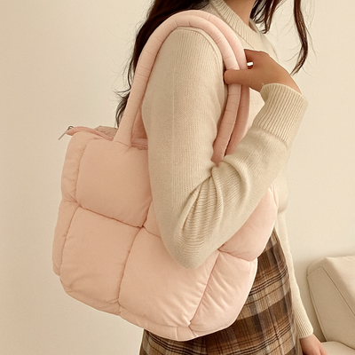 Puffed Tote Bag pink