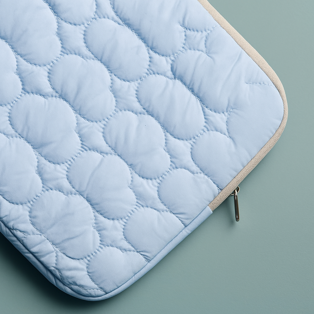 Blue Puffed Cloud Laptop Sleeve