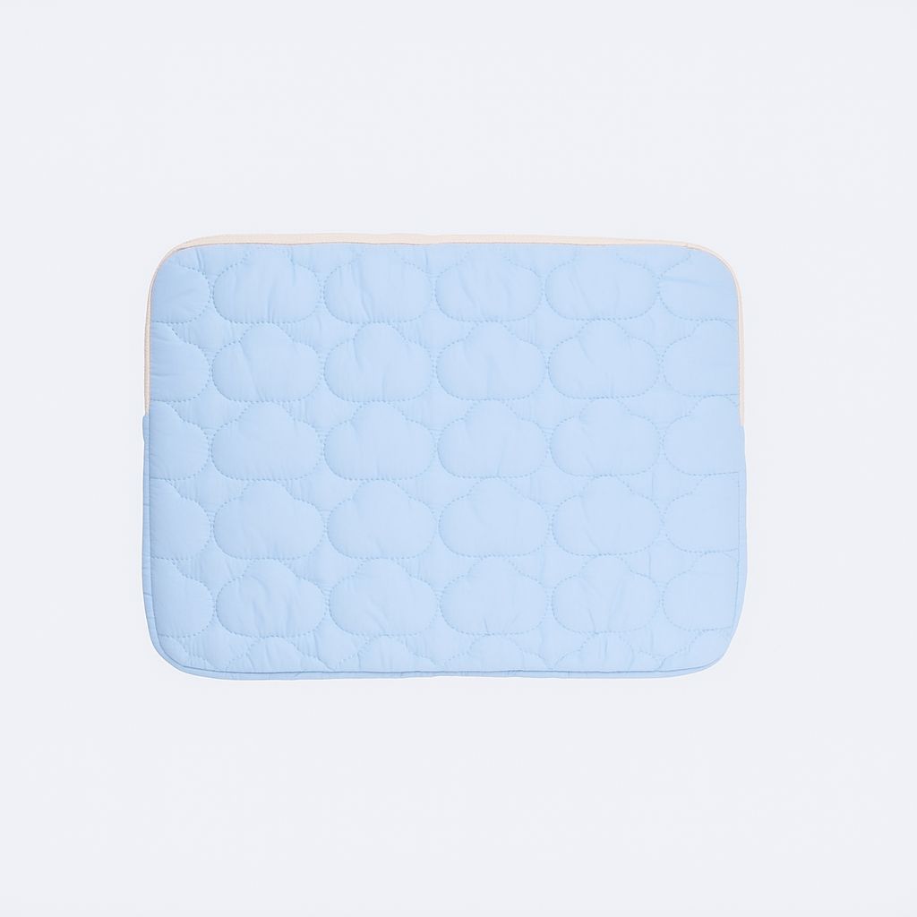 Blue Puffed Cloud Laptop Sleeve
