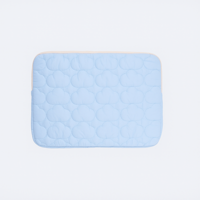 Blue Puffed Cloud Laptop Sleeve