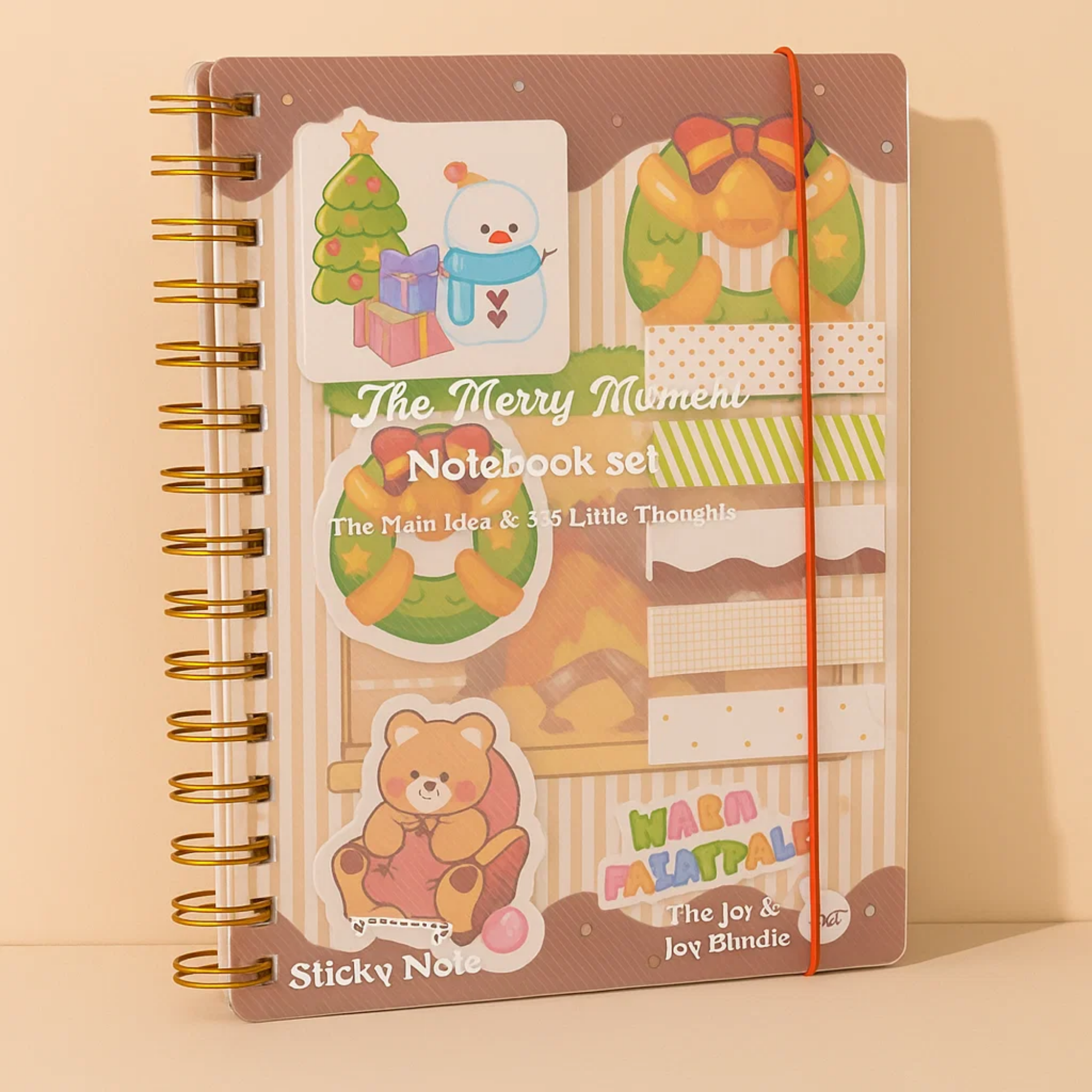 Merry Memo Notebook Brown