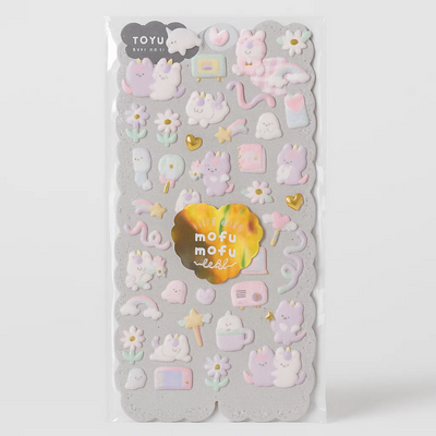 3D Fluffy Sticker Sheet - Unico