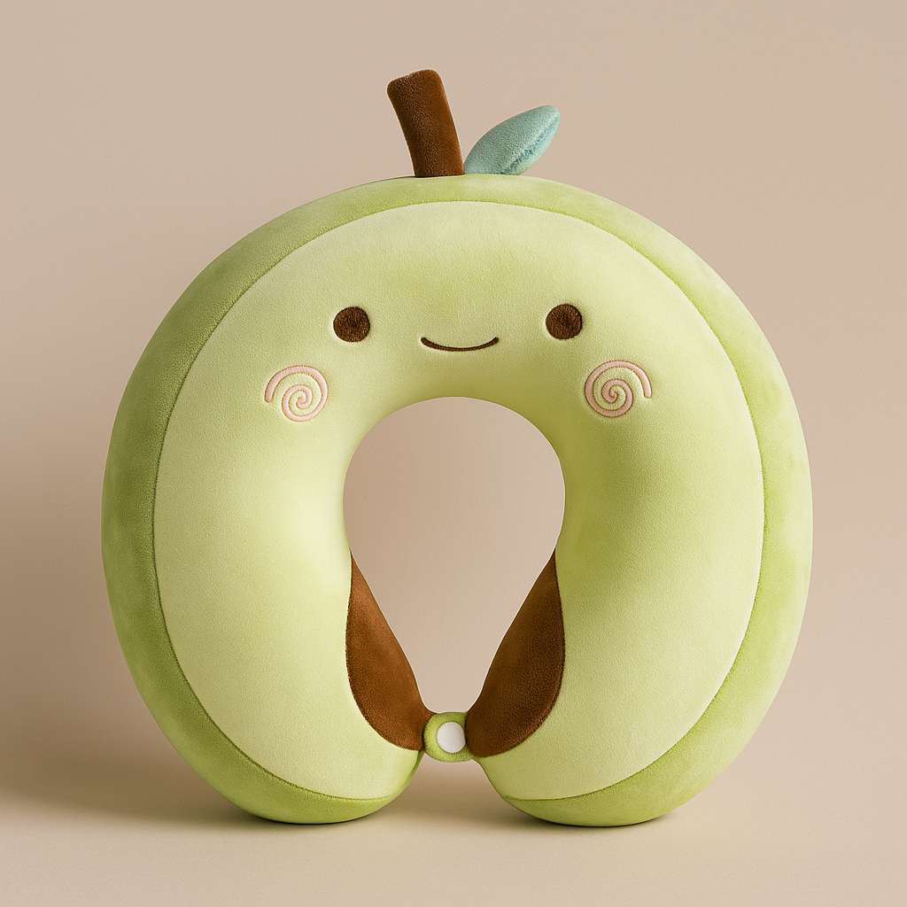 Cute Avocado Neck Pillow (Memory Foam)