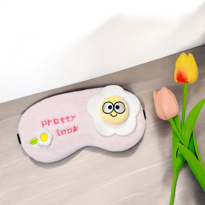 Pink Daisy Cooling Eye Mask