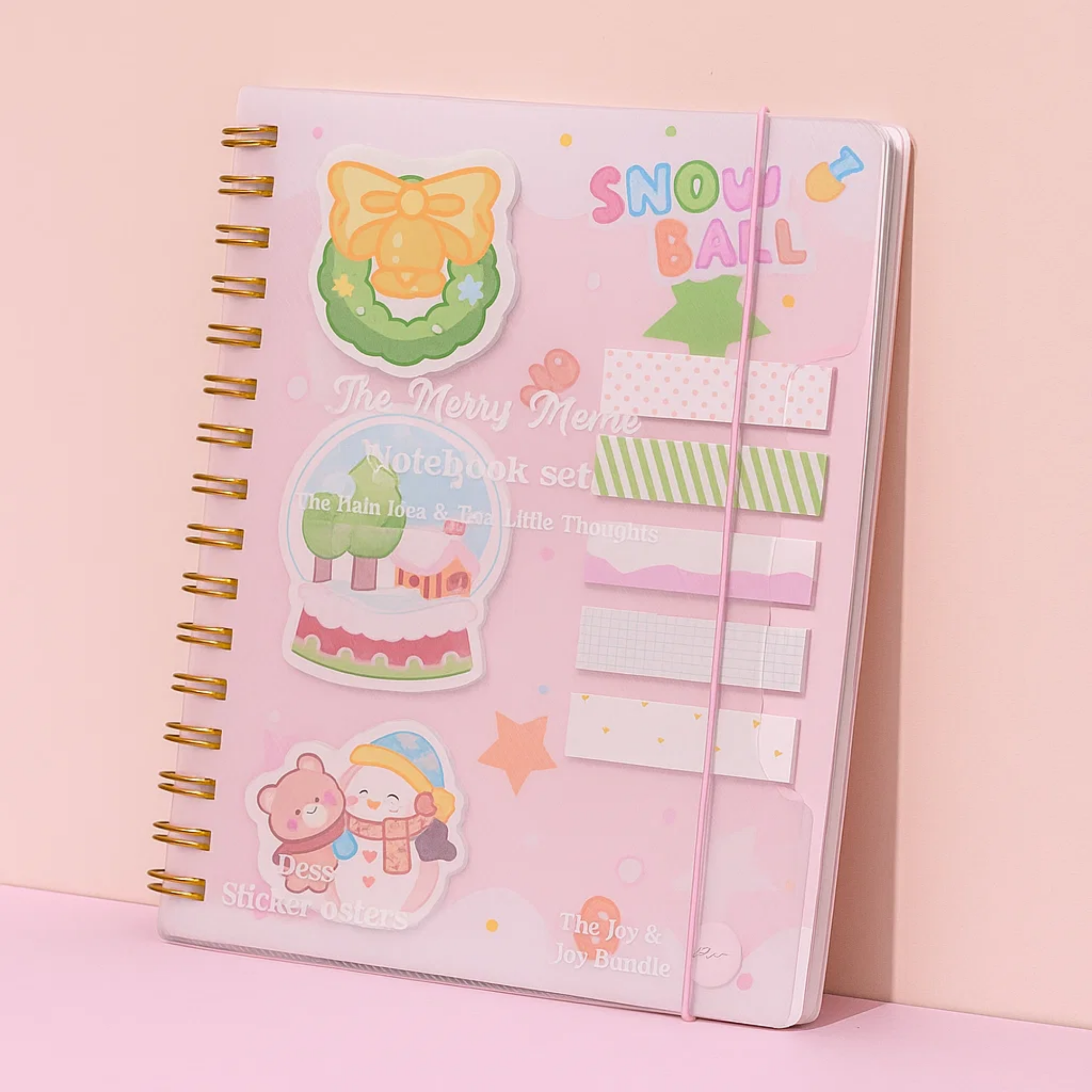 Merry Memo Notebook Pink