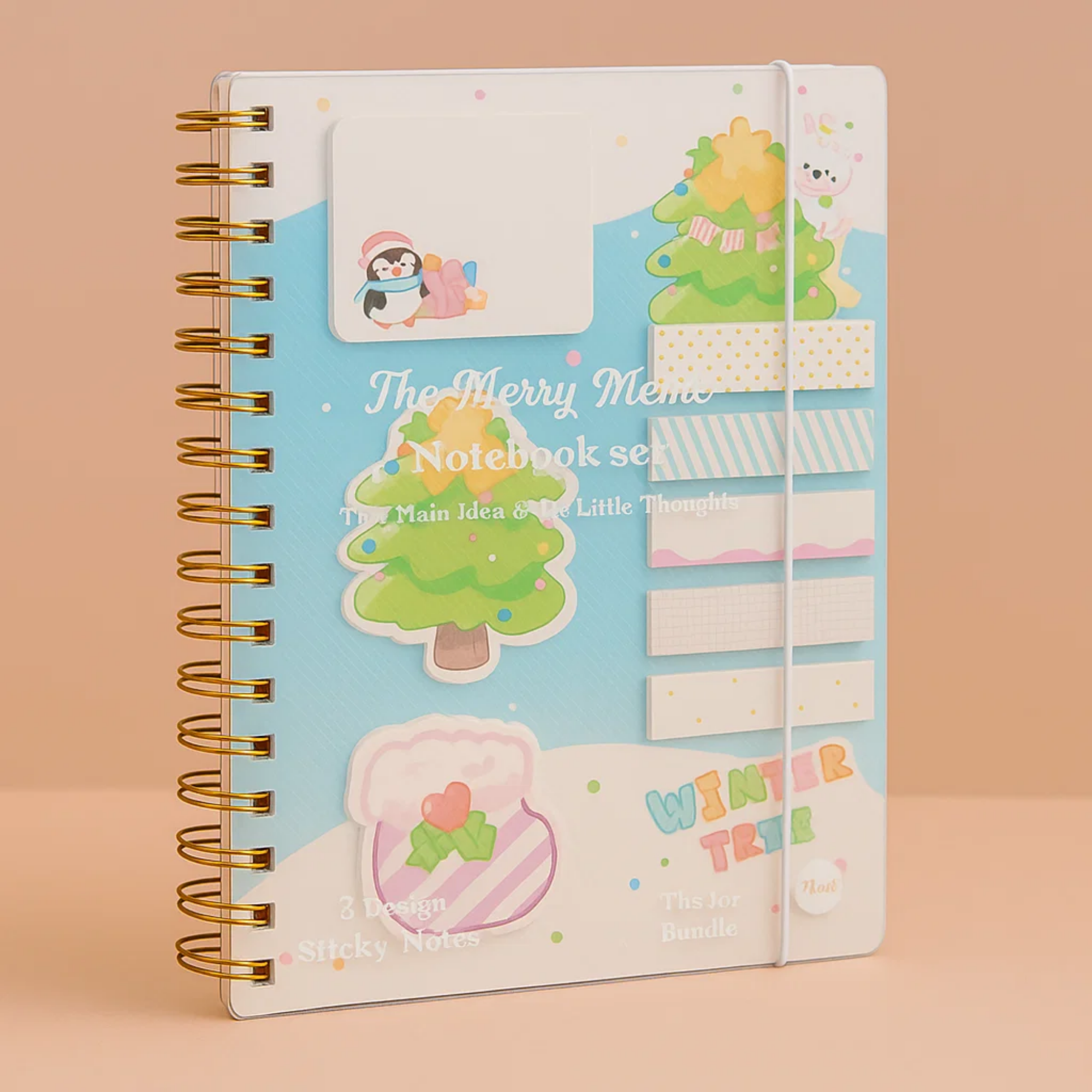 Merry Memo Notebook Blue