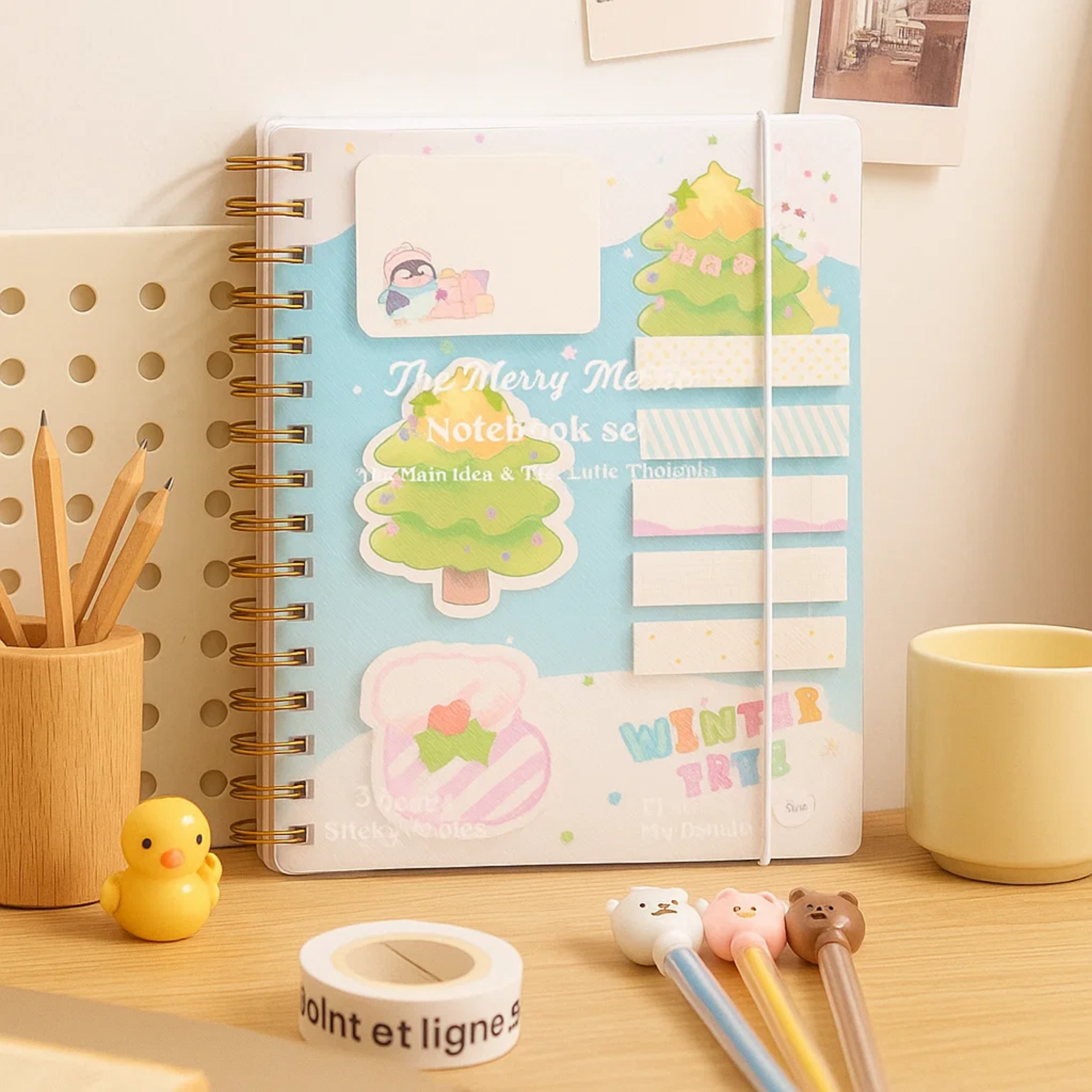 Merry Memo Notebook Blue