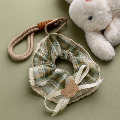Green Bunny Plushie Keyring