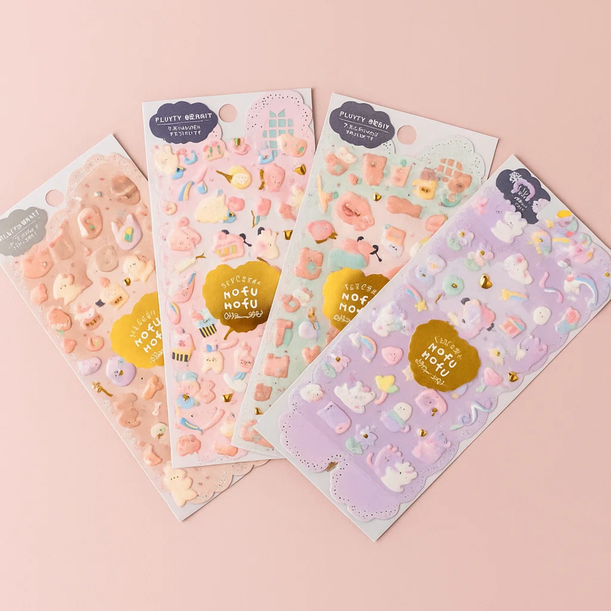 3D Fluffy Sticker Sheet - Unico