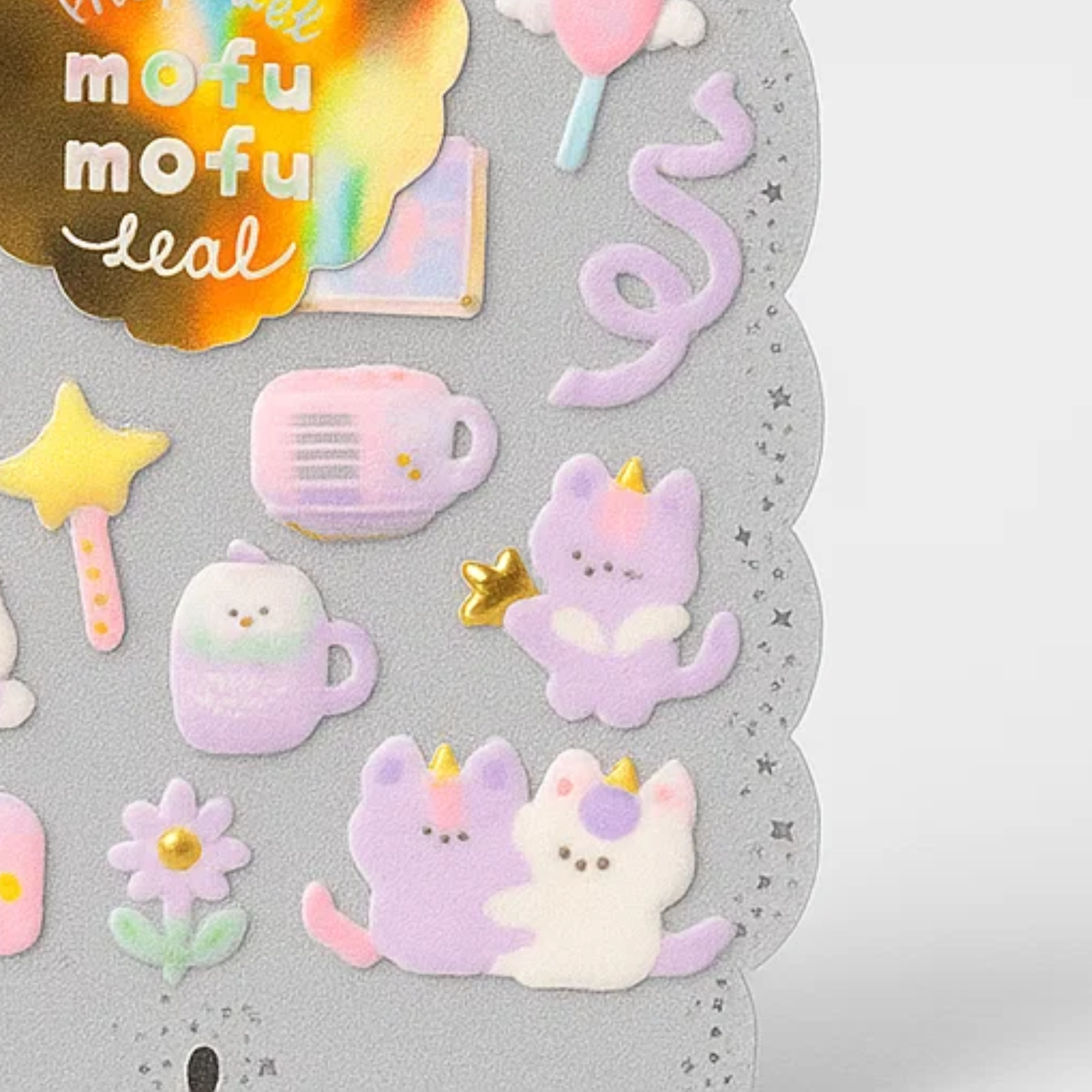 3D Fluffy Sticker Sheet - Unico