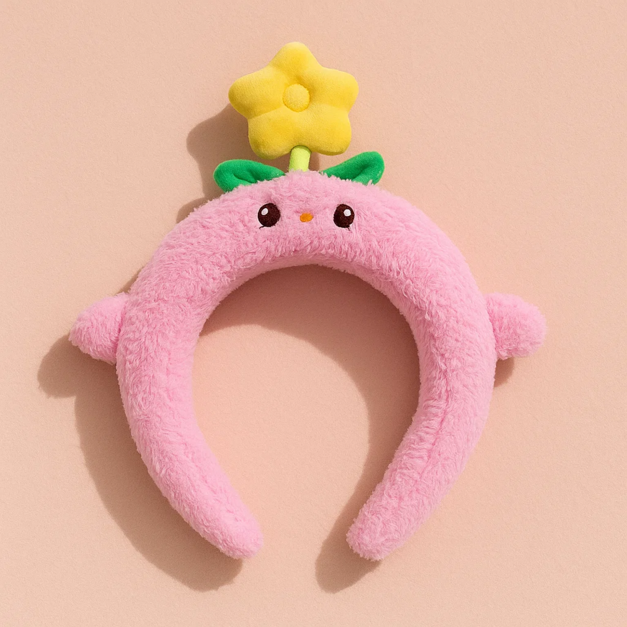 Spinning Flower Headband Pink