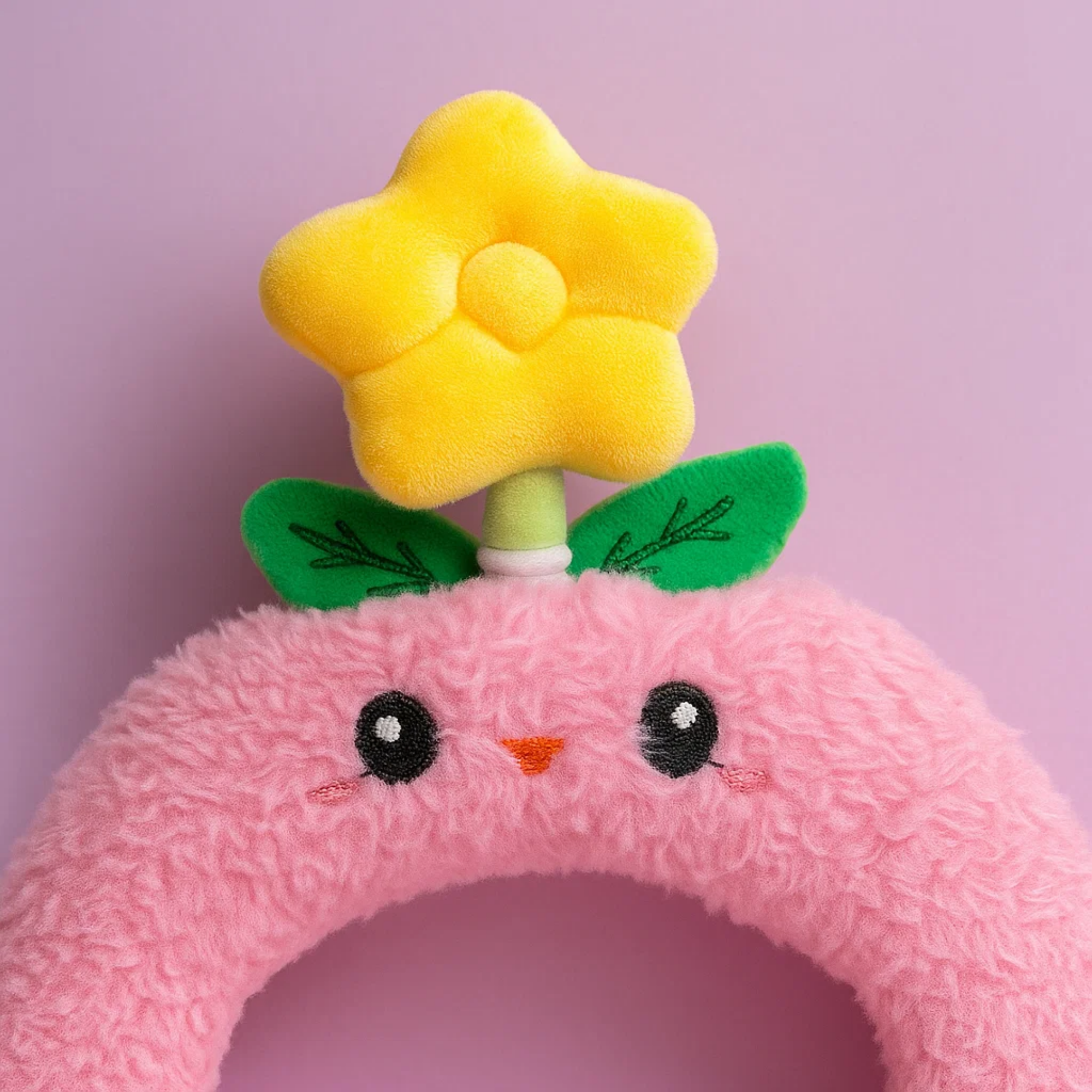 Spinning Flower Headband Pink